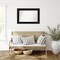 Parlor Black Non-Beveled Custom Framed Bathroom Vanity Wall Mirror